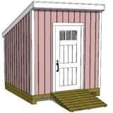 8 × 8 Lean-to Garden Shed