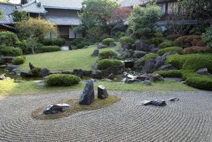 Japanese Zen rock garden