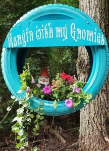 Tire Gnome Garden