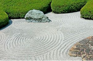 Zen Garden Made With Rake