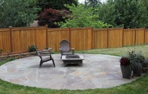 Sloppy Fire Pit Timber Wall