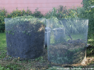Add Grass clippings to compost piles