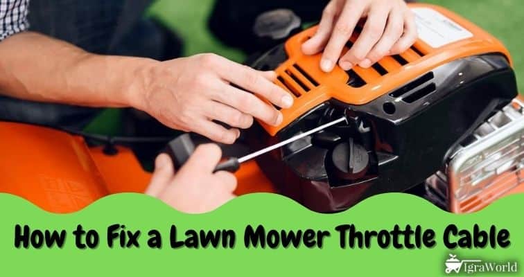 how to fix a lawn mower throttle cable