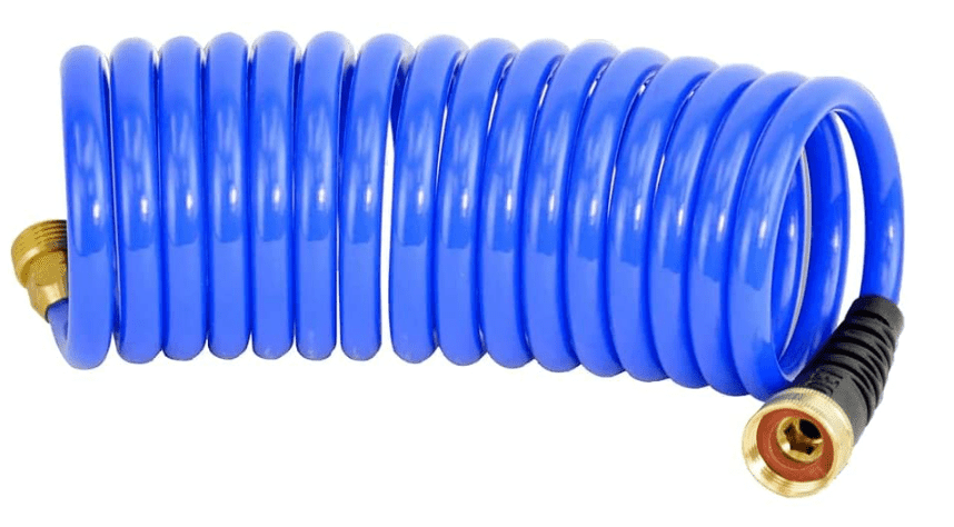 HoseCoil 3-8 inch Self Coiling Garden, Marine, RV, Outdoor Water Hose
