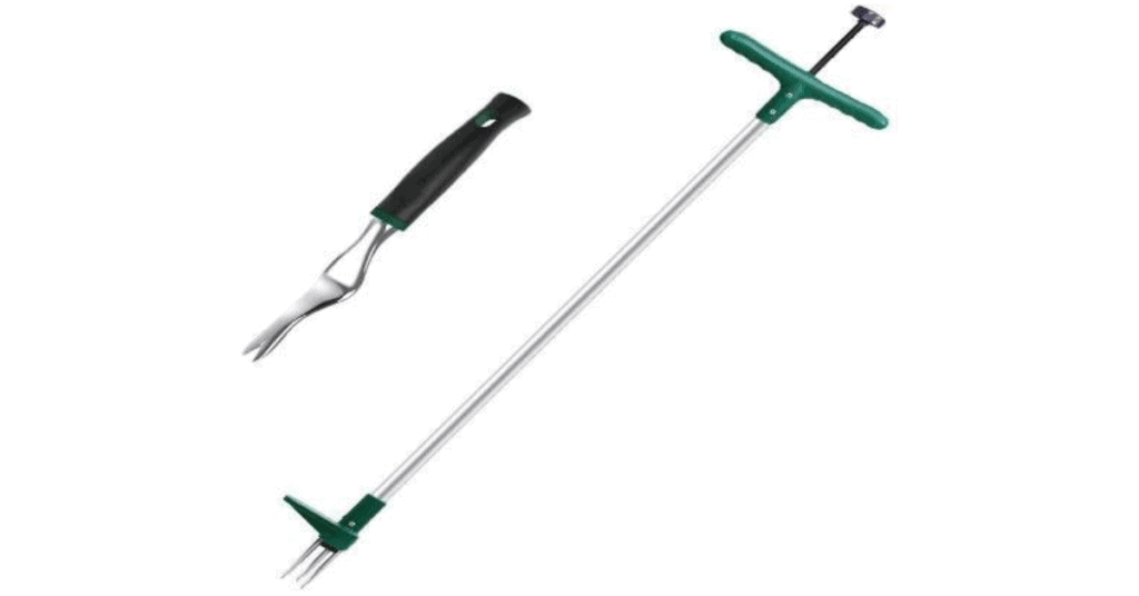 Walensee Stand Up Weeder and Weed Puller, Stand up Manual Weeder Hand Tool with 3 Claws