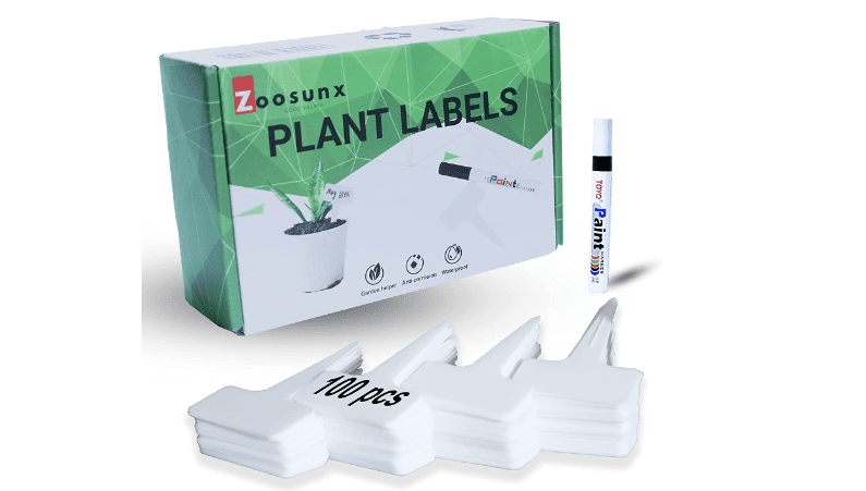 100 PCS Plastic Plant Labels, Premium Garden Tags, Waterproof Greenhouse Markers