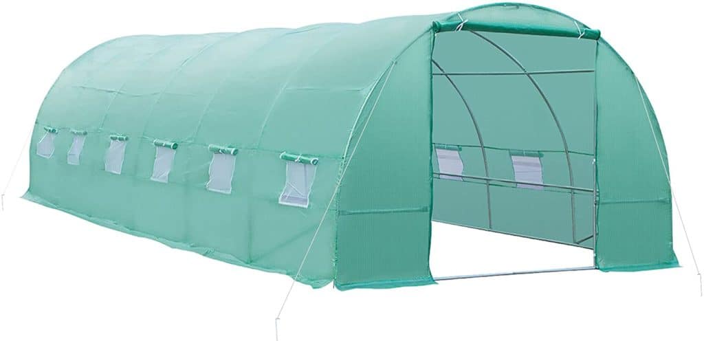 Outsunny 26' x 10' x 7' Outdoor Walk-in Tunnel Greenhouse