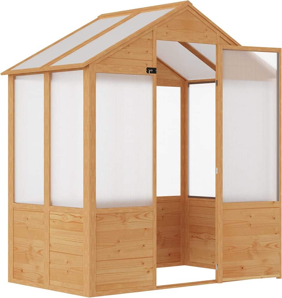 Outsunny 6' x 4' x 7' Polycarbonate Greenhouse, Walk-in Hot House Kit